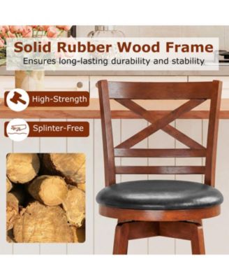 29 in Swivel Bar Height Stools Set of 2