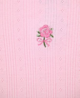 Baby Girls' Zipper Footed Pajama and Bow Headband, 2-Piece Set