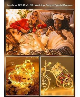12 Pack LED Fairy Lights Battery Operated Waterproof Wire String Lights for DIY Wedding Party Decorations