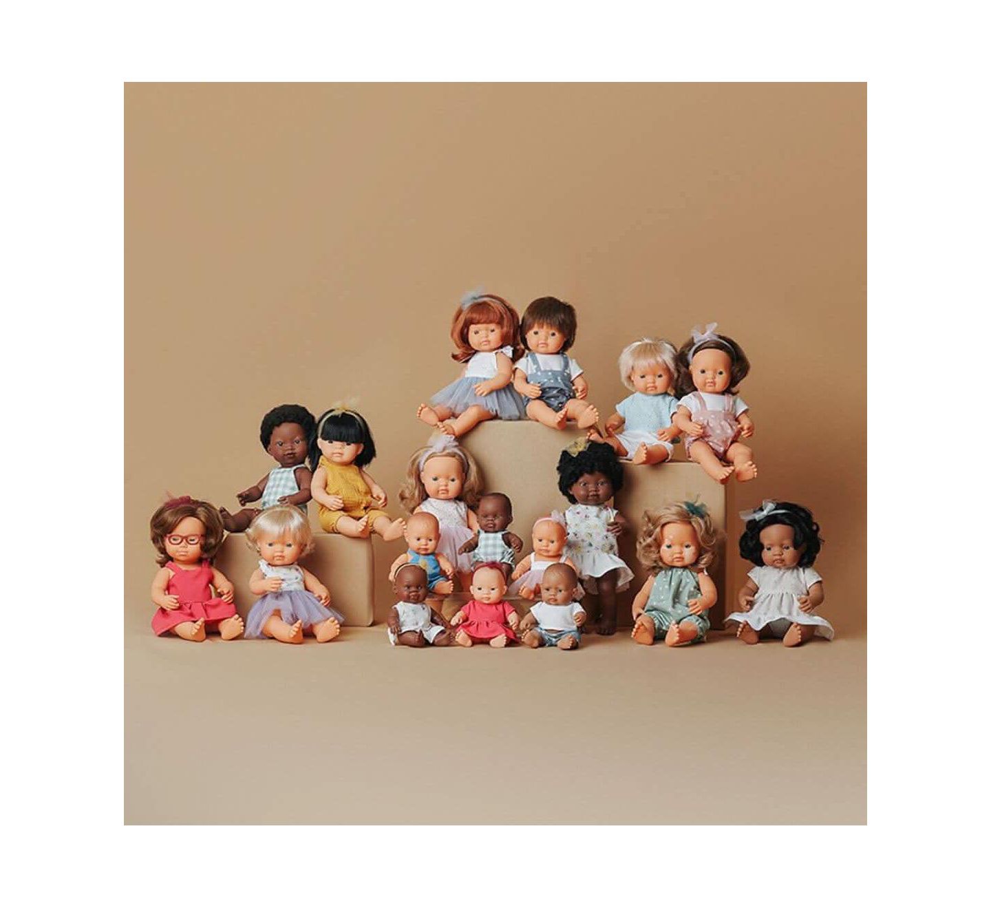 Детская кукла MINILAND Baby Doll 15'' Native American Boy (Polybag) - Made in Spain, Anatomically Correct, Quality, Inclusion, Vanilla scented, цвет: Dark Skin — фото 5
