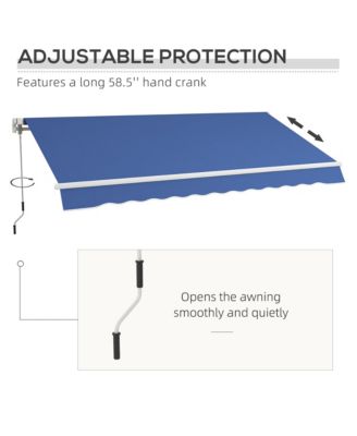 12' x 10' Retractable Awning Patio Awnings Sun Shade Shelter