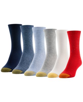 Women's Americana Rib Nep Midi Socks, 6-Pack