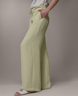 Petite Ripple Wide-Leg Pants