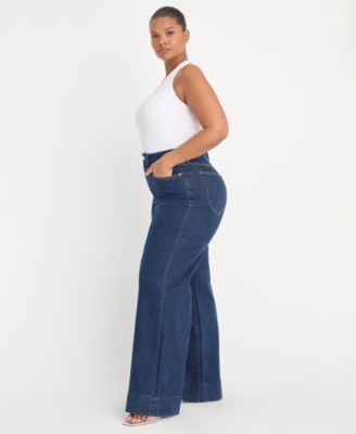 Women's High-Rise Wide-Leg Jeans