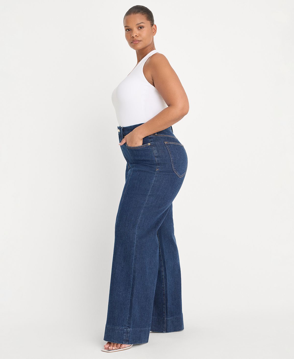 Good American Women's High-Rise-Jeans view 6 — MAYCSS fashion products