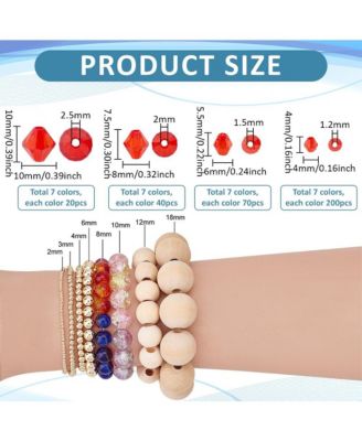 2310pcs Crystal Beads Faceted Bicone Transparent Bracelet Necklace Earring DIY Craft