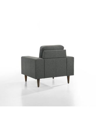 Vale Polyester Fabric Upholstered Arm Chair