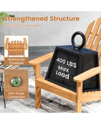 Classic Acacia Wood Adirondack Chair for Outdoor Seating