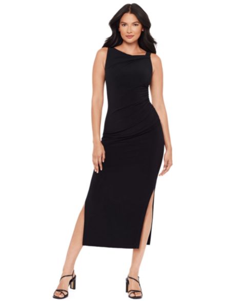 Женское платье Body by Miraclesuit Asymmetrical Neck Sleeveless Shaping, цвет: Чёрный