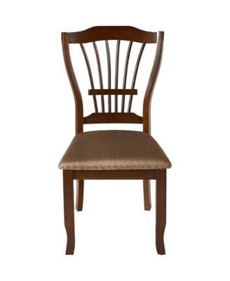 Bixby Solid Wood and Polyester Dining Chairs in Espresso