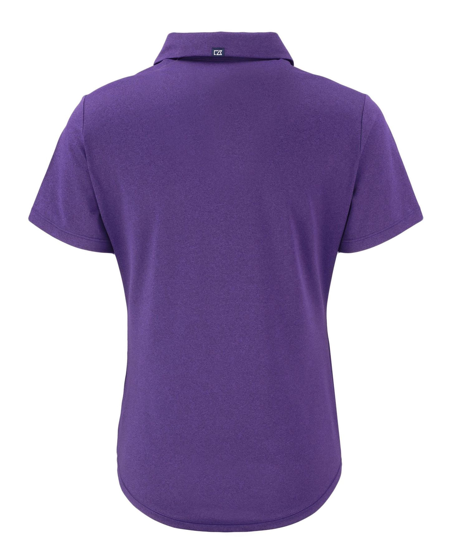 Женское поло Cutter & Buck Forge Stretch Short Sleeve Polo, цвет: Фиолетовый меланжевый — фото 3