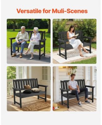 Patio Park Bench 36-Inch Weatherproof