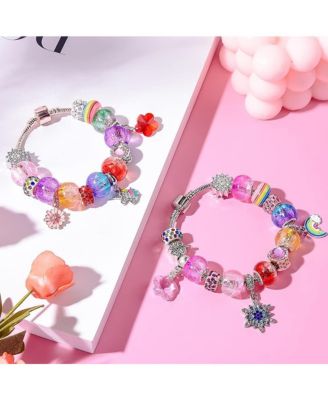 120pcs Lampwork Spacer Beads Abstract Flower DIY Jewelry Making