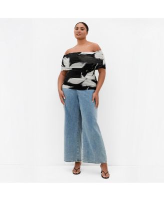 Women's Dana Blur Print Mesh Top