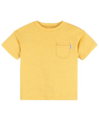 Baby Boys 3-Piece T-Shirts and Shorts, Awesome Yellow, 18 Months