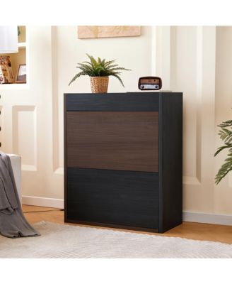 32.5-58.8in Extendable Rotating Storage Cabinet Buffet Sideboard