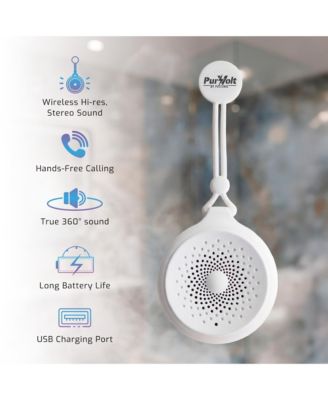 Waterproof Wireless Speaker – Portable Bluetooth Shower Speaker