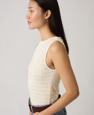 Women's Bella Smocked Boat Neck Top