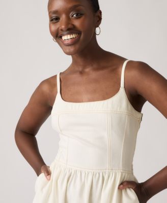 Women's Jadine Square Neck Denim Mini Dress