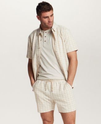 Men's Floral Jacquard Shorts