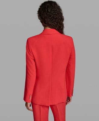 Women's Notch Lapel Woven Jacket