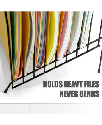 Large Incline Wire Organizer 8 Compartment