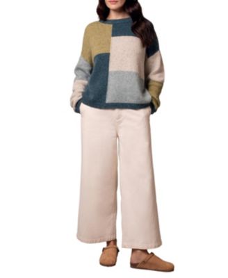 Women's Block Crew Neck Sweater