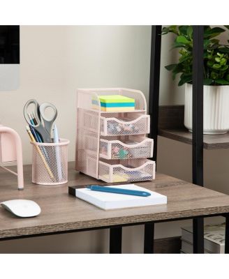 Mesh Binder Clip Basket Office Storage