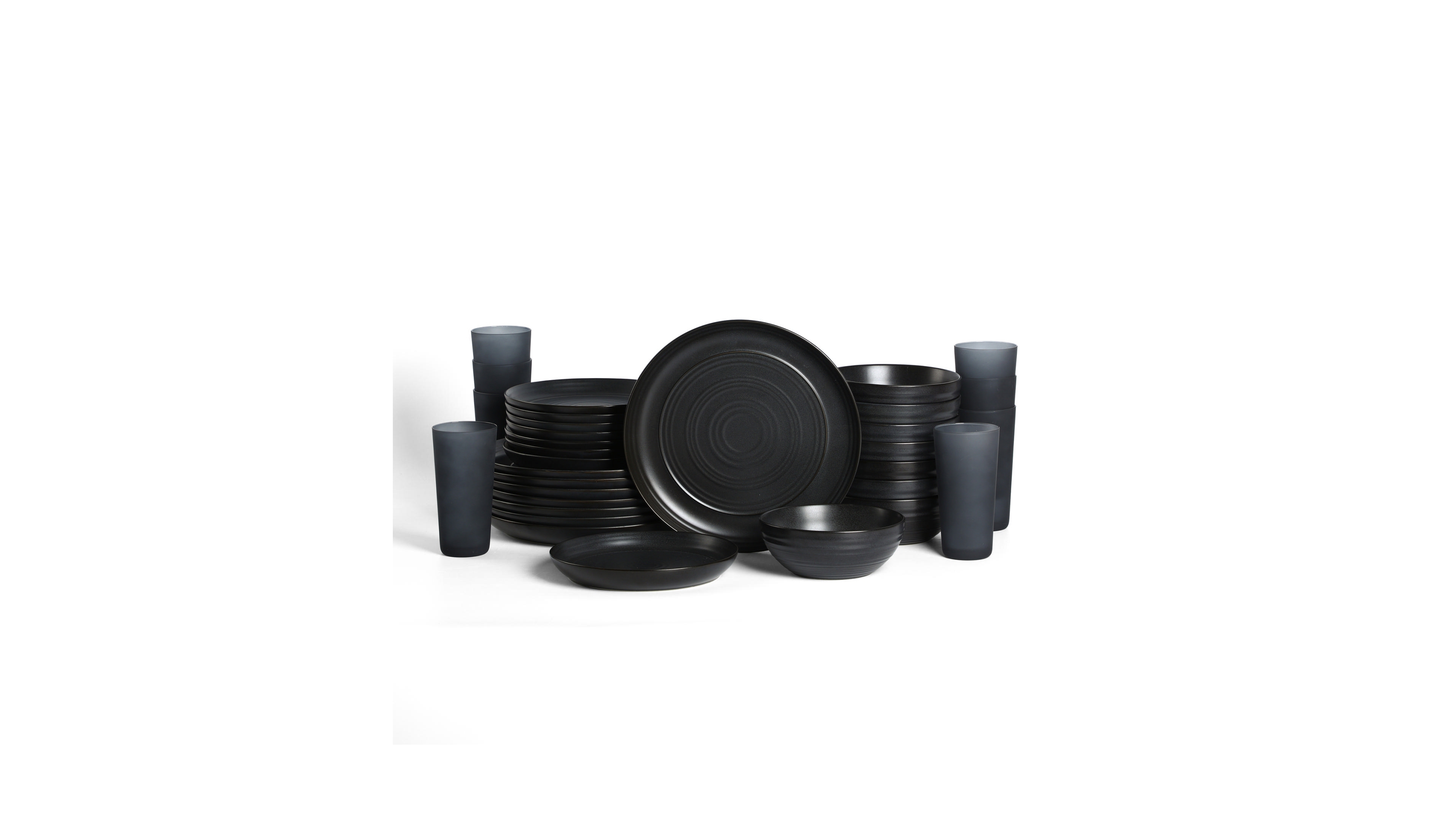 Stone Lain Elio 32-Pc. Dinnerware & Glassware Set, Service For 4