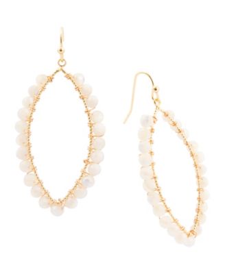 Tear Drop Golden Loop Earrings