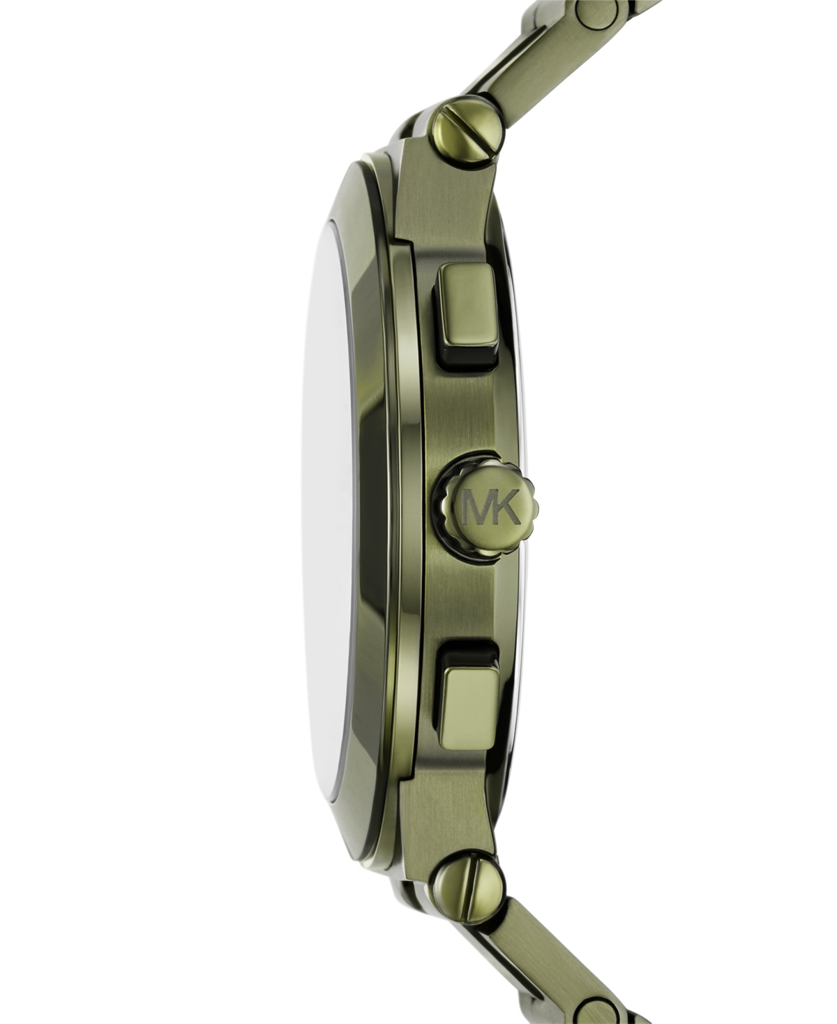 Michael Kors Men's Billie Quartz Chronograph Green Stainless Steel Watch 44mm