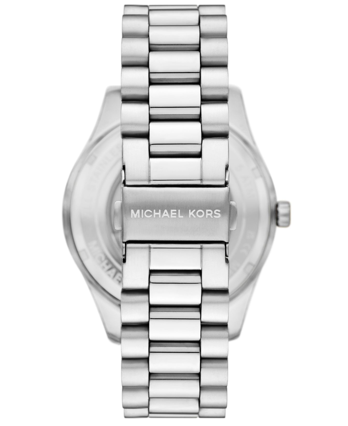 Кварцевые часы-хронограф Michael Kors Lexington из серебристой нержавеющей стали, 45 мм — фото 3