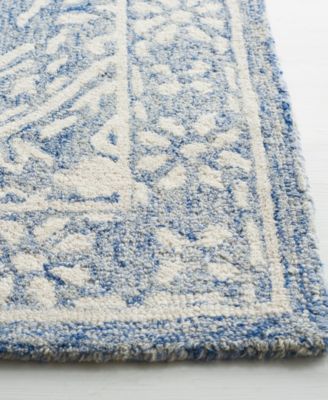 Olivier LRL6935M Blue and Ivory 4' X 6' Area Rug