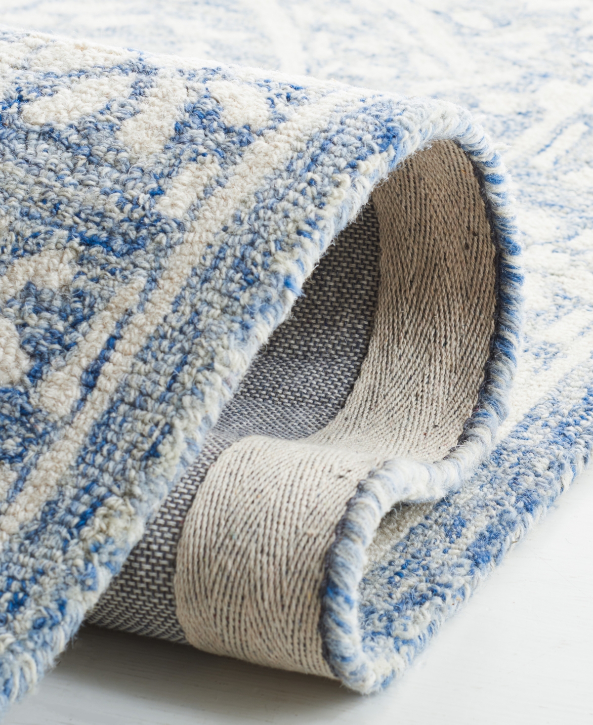 Lauren Ralph Lauren Olivier LRL6935M Blue and Ivory 8' X 10' Area Rug