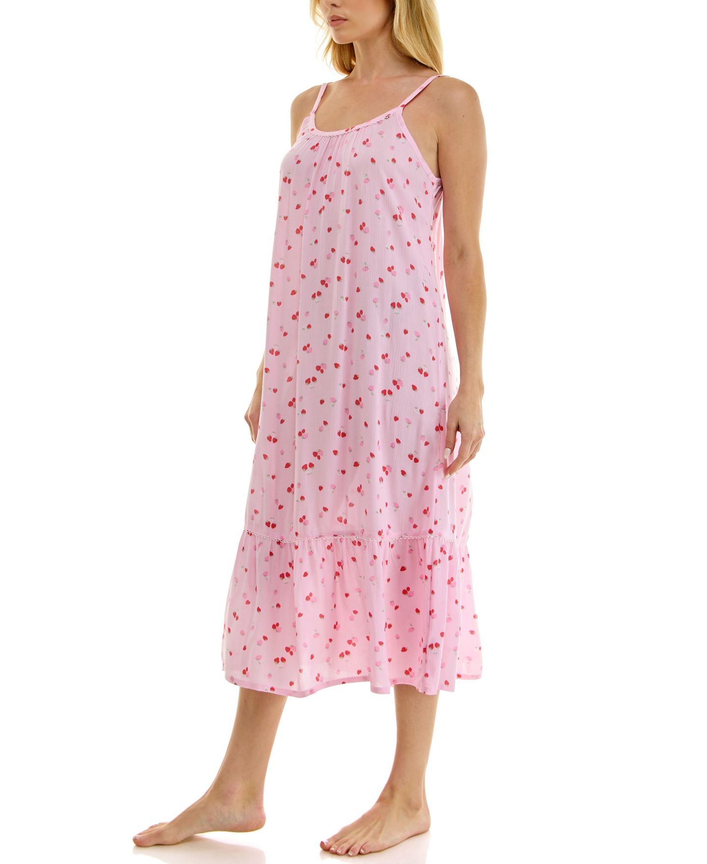 Женские платья Roudelain Sleeveless Scoop Neck Cami Gown, цвет: Клубничный — фото 4