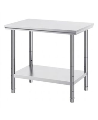 Stainless Steel Prep Table 900x600x800 mm 700 lbs Load Capacity