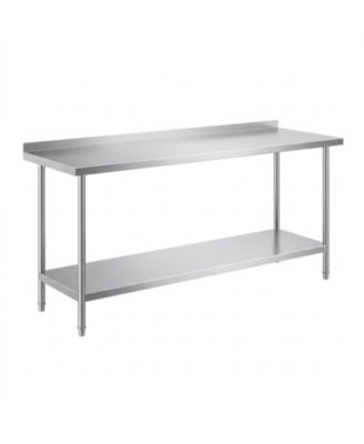 Stainless Steel Heavy Duty Prep Work Table 24 x 72 x 36 in for Kitchen