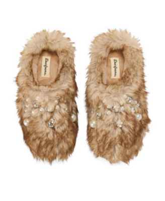 Women's Annabelle Pile Clog Slipper with Embellishment