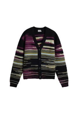 Men's Striped Cardigan Sweater