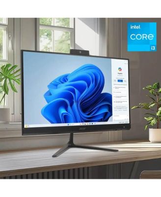 24" All-in-One Desktop Intel Core i3 1305U 8GB RAM Intel UHD Graphics 512GB SSD Windows 11 Home Full HD IPS 120Hz - Black