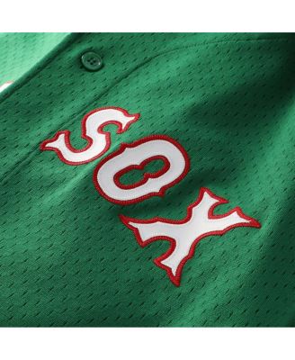Men's David Ortiz Kelly Green Boston Red Sox Big & Tall Cooperstown Collection Mesh Batting Practice Jersey
