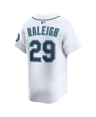 Men's Cal Raleigh White Seattle Mariners Home Limited Player Jersey
