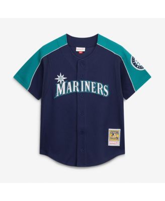 Men's Ichiro Suzuki Navy Seattle Mariners 2006 Cooperstown Mesh Batting Practice Button-Up Jersey