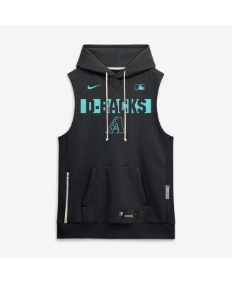 Men's Black Arizona Diamondbacks Authentic Collection Standard Issue Dri-FIT Sleeveless Hoodie