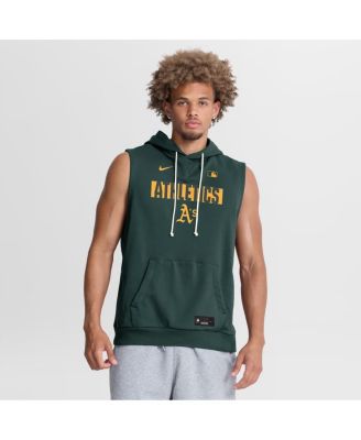 Men's Green Athletics Authentic Collection Standard Issue Dri-FIT Sleeveless Hoodie