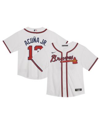 Toddler Ronald Acu&ntilde;a Jr. White Atlanta Braves Game Jersey