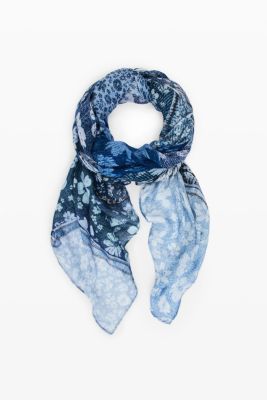 Women's Rectangular Denim Patch Scarf