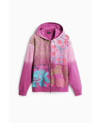 Men's Floral Zipper Sweatshirt