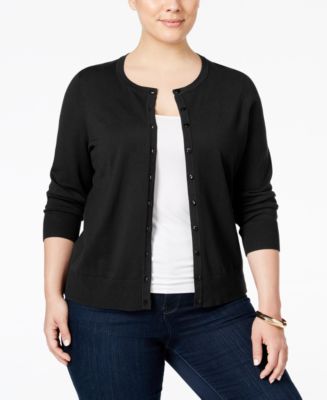 macys plus size cardigan sweaters