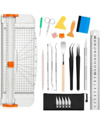 23pcs Weeding Tools Vinyl Craft Set Paper Trimmer Scrapbooking Lettering Cardstock